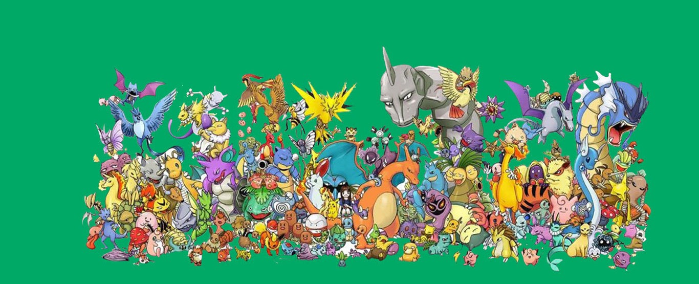 Os pokémon gophers estão na mesma imagem com um fundo de fogo e água.